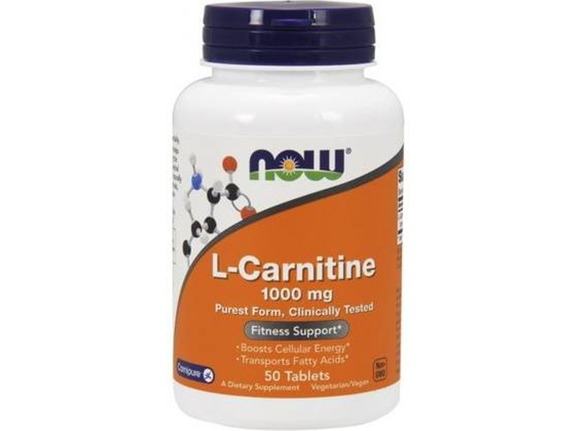Chá NOW L-Carnitina (50 tabletes)