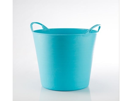 Cesto de Plástico para Jardim 26L. Tampa Azul26Azul PLASVIDAVI