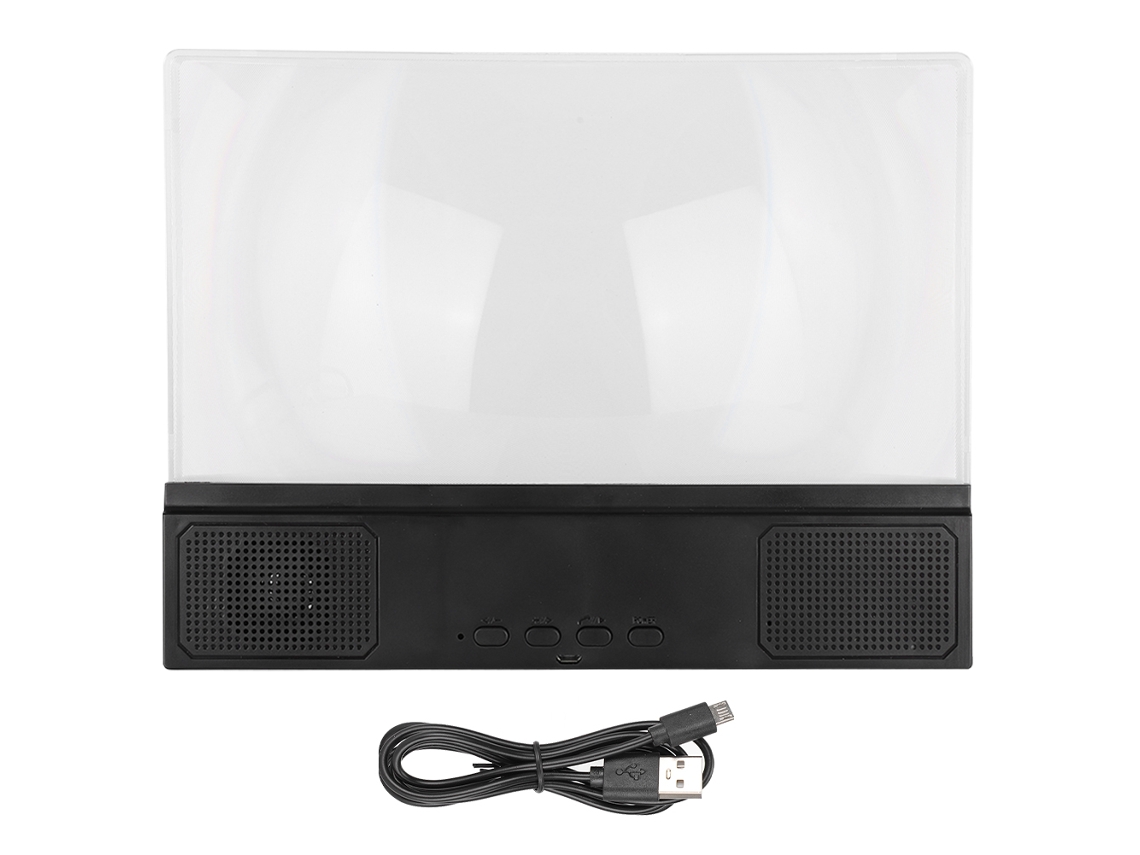 2026zentro-amplificador De Tela De Celular Para Mesa Universal 12 Polegadas Com Alto-falante Bluetooth 2-3x Telescópico
