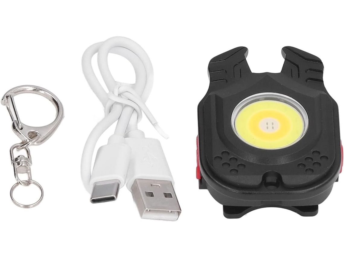 Lanterna De Bolso Multifuncional 500 Lúmens Com Chaveiro, Luz Cob,