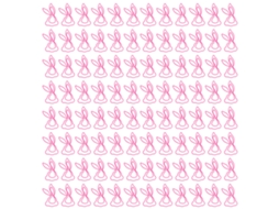 100 Clips De Papel Conejo Para Crianças Clips De Escritório Bonitos Metálicos Fortes Para Trabalho Estudo Leitura