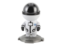 Projetor de Luz Noturna Astronauta Led Usb Presente Infantil Branco