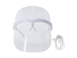 Máscara Facial Led de 7 cores para rejuvenescimento, anti-idade e tratamento facial | S/MARCA