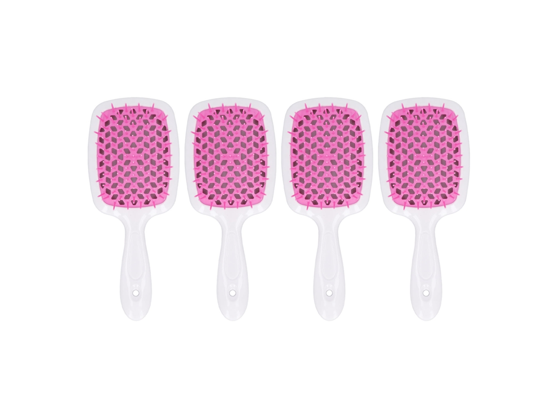 2026 4pcs Cepillo de Pelo Curvo Con Ventanas para Desenredar Y Secado Con Secador Profesional