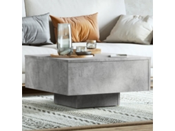 Vidaxl Mesa De Centro 60x60x31,5 Cm Derivados De Madeira Cinza Cimento