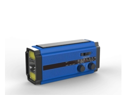 Rádio Solar, de Manivela Am/fm, Emergência Portátil com Bateria Recarregável 5000 Mah, Lanterna Le D 3 Modos GOKOCO