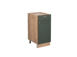 Armário de cozinha Vicco Fame-Line, Country Gold Green, 40 cm, Mármore PA