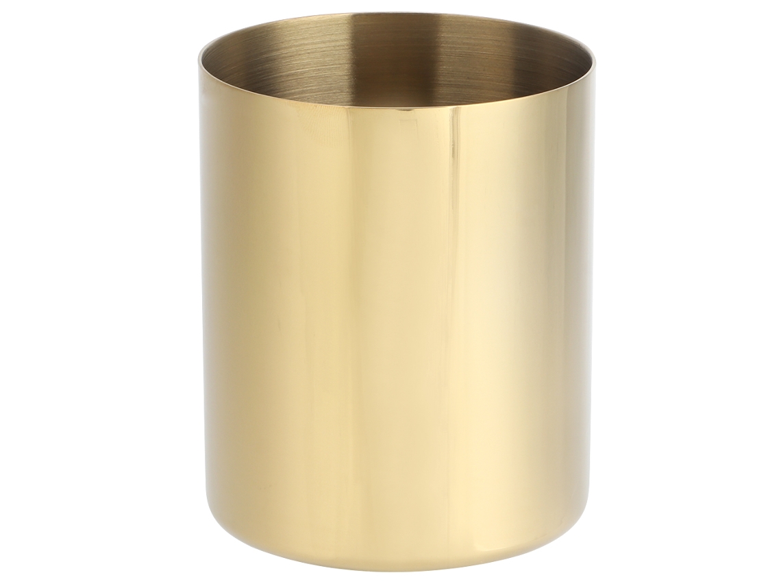 Porta, Canetas Dourado para Mesa, Multifuncional, para Guardar Canetas, Ideal para Casa, Escritório e Decoração BRILVIBERA