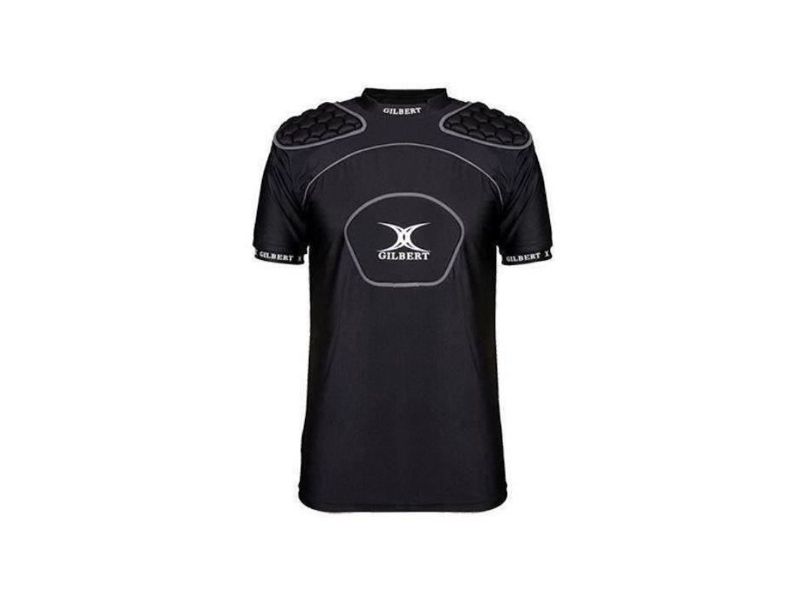 Almofada de ombro de rúgbi GILBERT Atomic V3 - Kids - Preto e cinza