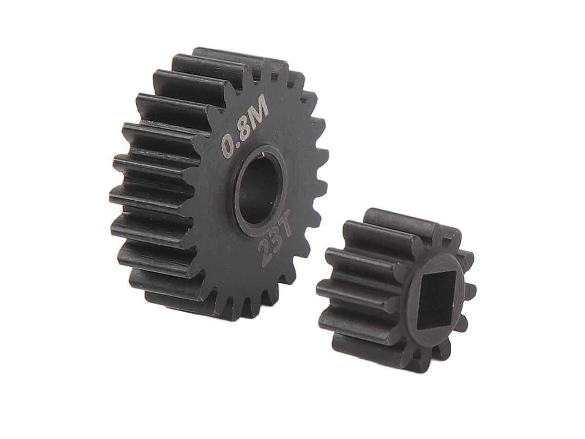 Engrenagens Portal Rc 0.8m 12t 23t Aço Compatível Com Axial Capra Scx10 Iii Carros Rc 1/10