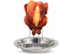 Suporte Para Frango E Aves No Grelhador, Portátil Para Exterior, Antiaderente, Para Churrasco, Campismo E Exterior