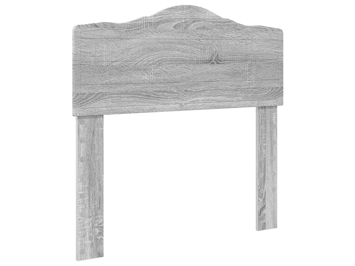 Cabeceira | Painel De Cama Cinza Sonoma 90 Cm Madeira Processada