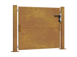 Garden Gate, Garden Gates Vidaxl Marrom Aço (100 X 75 Cm)