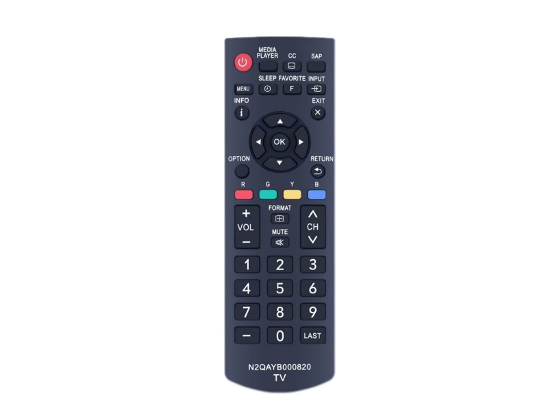 Compatível Com O Comando De Televisão Panasonic N2qayb000820 Ir Remote For Panaso