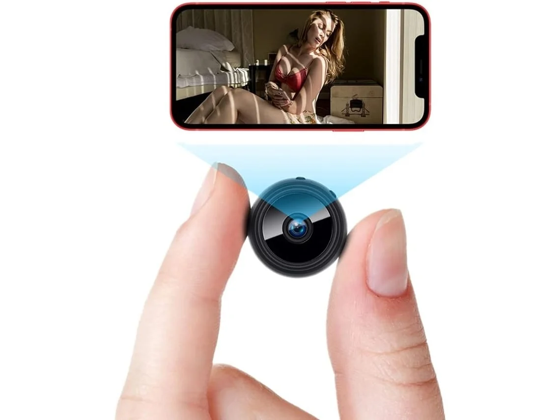 Mini Câmara De Segurança Wi Fi Sem Fios Com Visão Noturna E Funções De Deteção De Movimento. Stelasplen