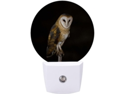 Luminária Noturna De Parede Com Design Coruja, Luz Noturna Led Com Sensor, Luz Branca Quente Suave, Banheiro