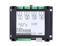 Painel de Controle Remoto Nc400 Rj45 W5500 Relé 12v 24v Equipamento de Controle de Potência Preto