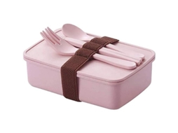 Caixa de Lanche Nova LINE de fibra de bambu rosa para estudantes