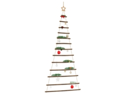 Vidaxl Árvore De Natal Suspensa Com Estrela No Topo 86x180 Cm Galho Natural