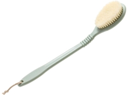 Escova Esfoliante Corporal Vicasky Com Cabo Longo Verde E Cerdas Macias De Nylon, Para Esfoliação Diária Da Pele E