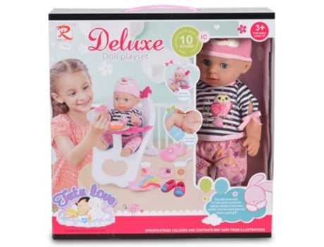 Bebé de Brincar TUTU LOVE com Cadeira (Idade Mínima Recomendada: 36 meses)
