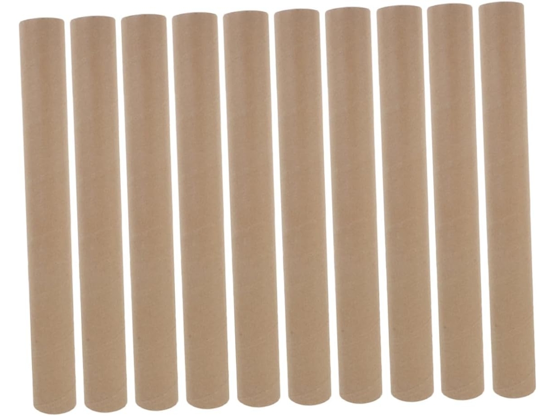 Conjunto De 10 Tubos Cilíndricos Resistentes Para Envio De Papelão, Pôsteres, Impressões, Mapas E Plantas.
