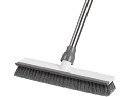 2 En 1 Balai Brosse Sol, Long Manche 128cm, Intérieur