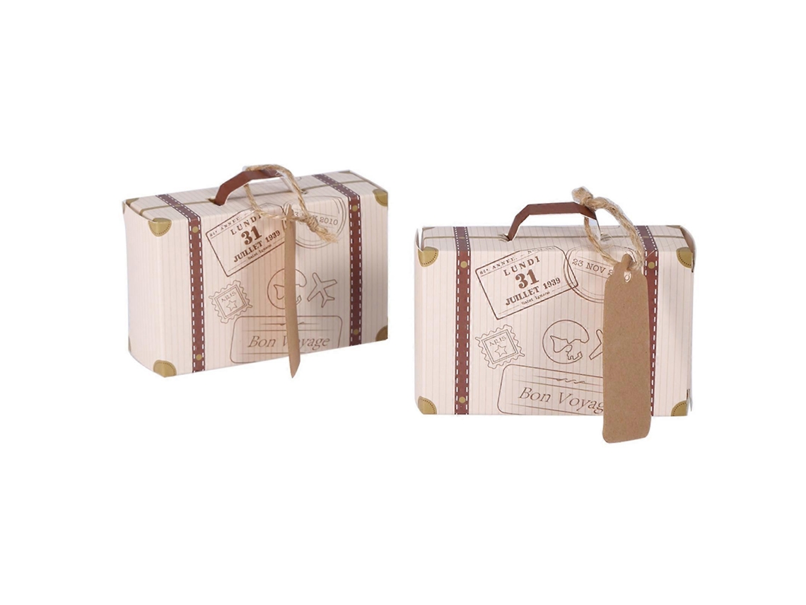 Conjunto De 50 Mini Bolsas De Viagem Inovadoras, Elegantes E Portáteis, Em Papelão, Para Doces E Presentes De Casamento E Aniversário. Aquaforge
