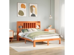 Cama Com Estante Sem Colchão 135x190 Cm Pinho Maciço