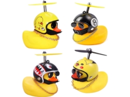 Conjunto de 4 Campainhas AQUAFORGE, amarelo, formato pato