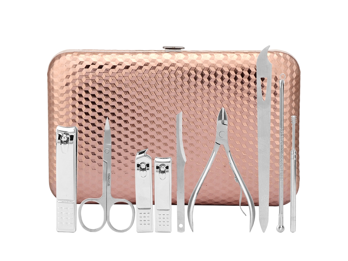 Conjunto de manicure e pedicure Slowmoose com 18 peças, conjunto de cortador de unhas faciais de aço inoxidável