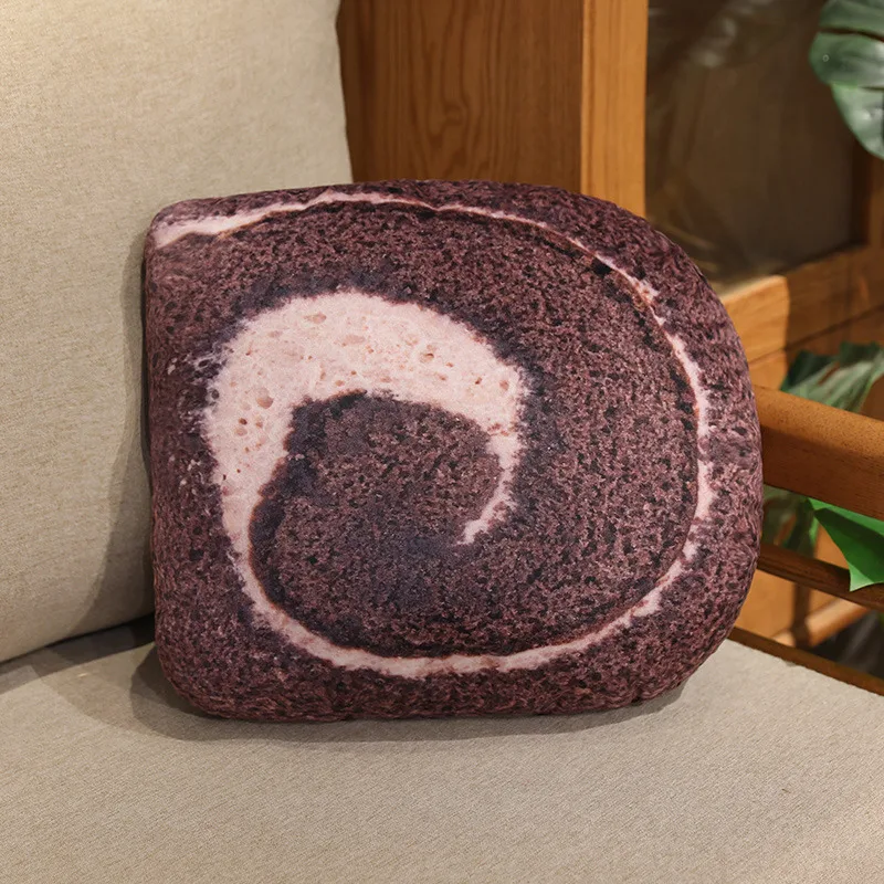 Almofada em Formato de Rocambole para Adultos, Ideal para Sofá Ou como Almofada Decorativa. MDUG (chocolate, 35 Cm)