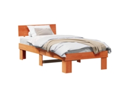 Estrutura da Cama com Cabeceira Marrom Cera MAISON EXCLUSIVE 75x190 cm