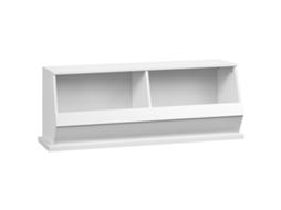 Móvel 2 Compartimentos Caixas De Armazenamento Em Mdf - Dim. 90l X 36l X 35h Cm -branco