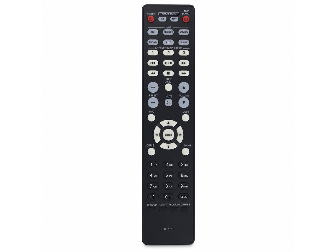 Comando À Distância Compatível Com Amplificador Denon Rc-1173_dae
