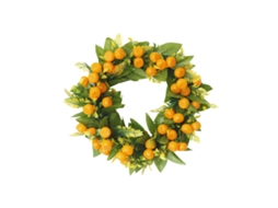 Laxiscreed Guirlanda De Outono Com Kumquat Para Porta E Parede, Diâmetro Cerca De 35cm