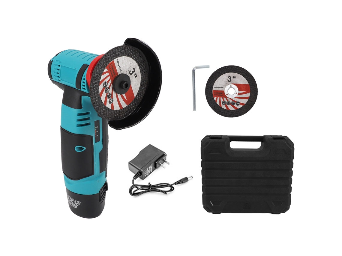 Esmerilhadeira Angular Sem Fio 12v 1500mah Mini Portátil para Lixamento e Corte com Bateria S/MARCA