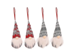 Conjunto De 4 Gnomos De Natal Para Pendurar, Lindo Enfeite Natalino. Hengjian