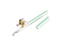 Vara de Pesca Portátil com Molinete Mini Verde
