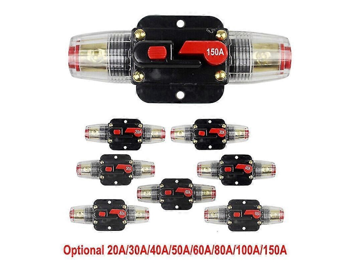 Disjuntor De 20 150 Amperes Com Baterias Duplas Ip67 12 V 24 V, Fusível, Reinicialização Manual, À Prova Dágua, Zekai 50 A Slowmoose