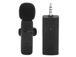 Lurelia Microfone De Lapela Sem Fios Redução De Ruído Plug And Play Bluetooth Para Gravação