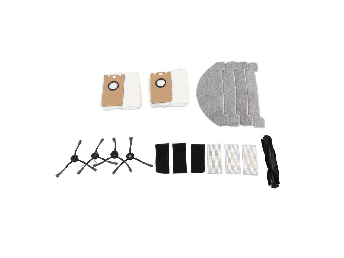 Conjunto de Acessórios para Aspirador Robô Viomi S9 Pincéis Filtros Panos Sacos de Poeira