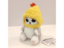 Ats boneca de Gato Cartoon com Expressão Fofa de Algodão Pp para Decoração e Brinquedo de Camarão Frito