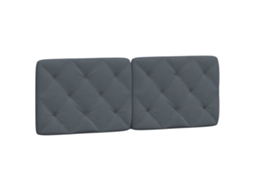 Almofada de cabeça 140 cm Veludo Cinzento Escuro MAISON EXCLUSIVE