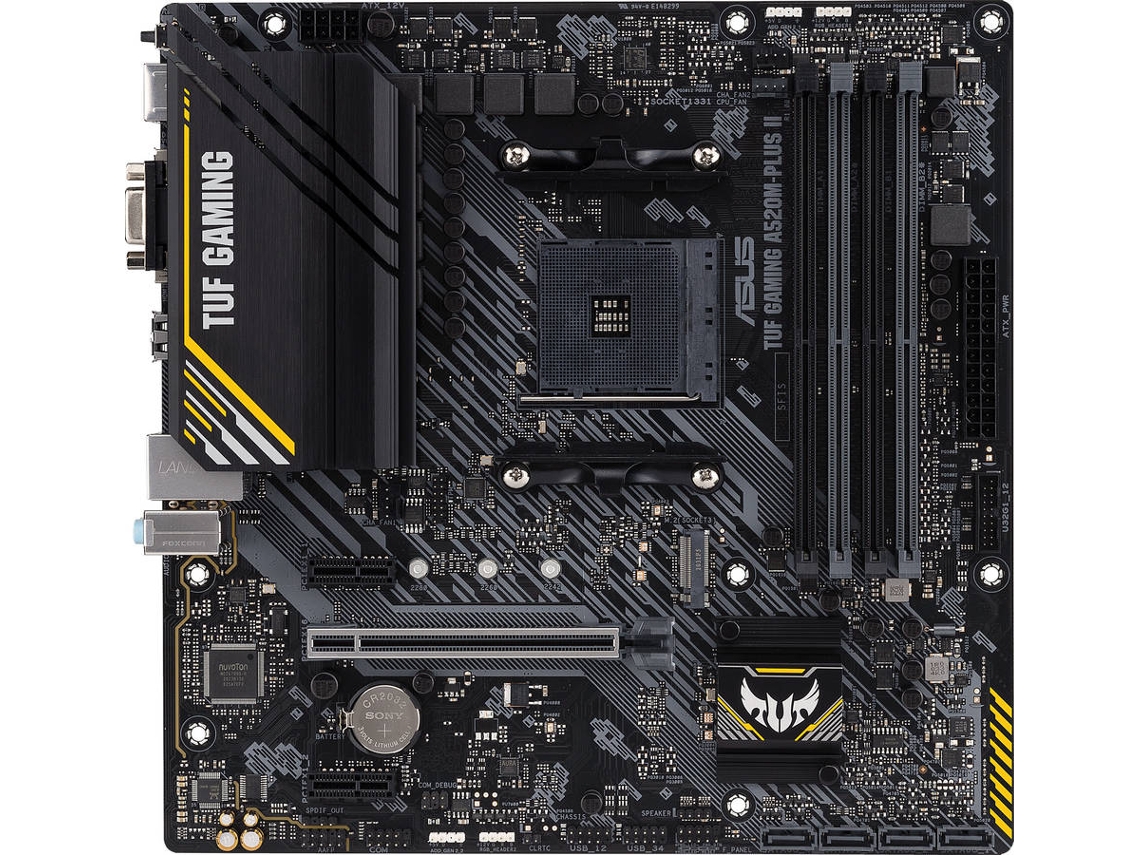 Motherboard ASUS TUF GAMING A520M-PLUS II (Socket AM4 - AMD A520 - Micro ATX)