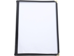 Capa Transparente A4 Para Cardápio, 6 Páginas, Para Restaurante E Bar, Pasta Para Cardápio De Bebidas, Bolsos Plásticos