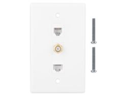 Laxiscreed Conector F Cat6 Com Painel Estilo Americano Para Ethernet E Normas De Rede