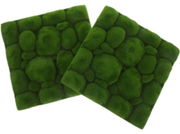 Conjunto De 2 Peças De Tapete De Grama Para Jardim, Simulando Grama Natural, Acessório Decorativo Pa Gokoco