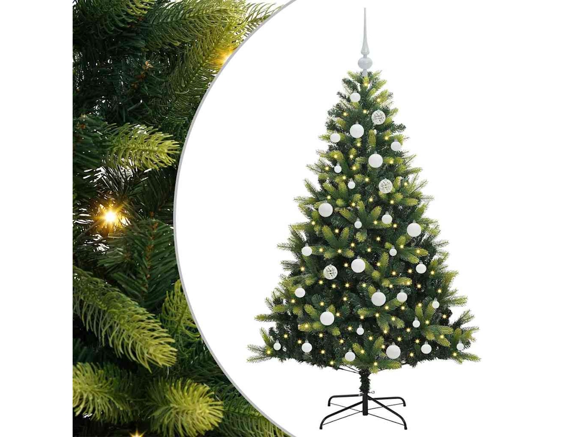 Conjunto 1 Árvore De Natal Vidaxl Verde Pvc (150 Cm)