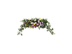 Laxiscreed Espelho De Porta Com Decoração De Flores, 70x35cm Para Portas E Paredes